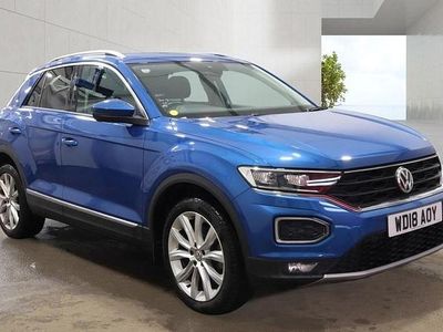 Used VW T-Roc SEL 150 HP (110 kW) 2018 Ravenna blue SUV