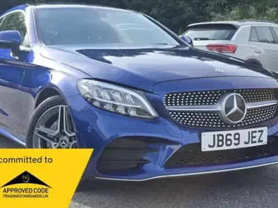 Used Mercedes C180 AMG line 2019 Blue Coupe