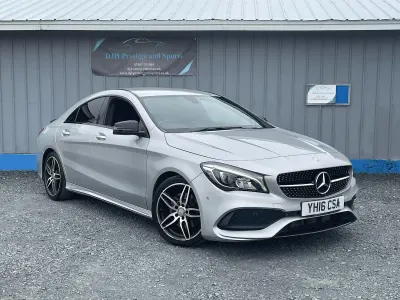Used Mercedes CLA220 AMG line 177 HP (130 kW) 2016 Silver Coupe