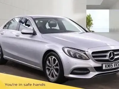 Used Mercedes C220 170 HP (125 kW) 2015 Silver Sedan