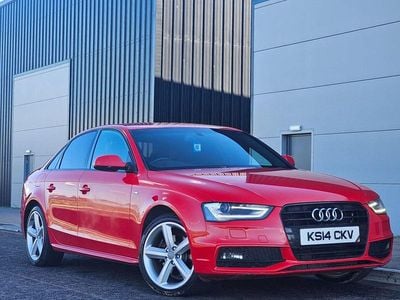 Used Audi A4 S-Line 150 HP (110 kW) 2014 Red Sedan