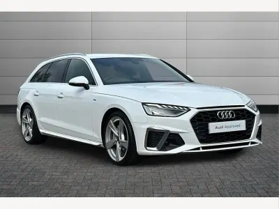 Used Audi A4 S-Line 204 HP (150 kW) 2024 Arkona white Estate