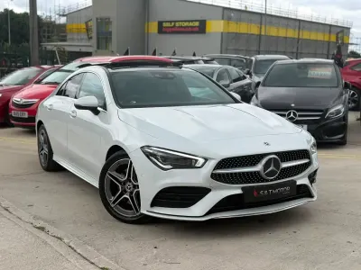 Used Mercedes CLA220 AMG Line Premium Plus 190 HP (139 kW) 2020 White Coupe