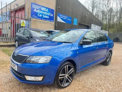 Used Skoda Rapid Sport 105 HP (77 kW) 2014 Blue Hatchback