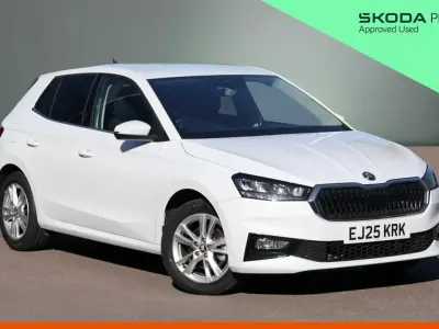 Used Skoda Fabia SE L 113 HP (83 kW) 2025 Moon white metallic Hatchback