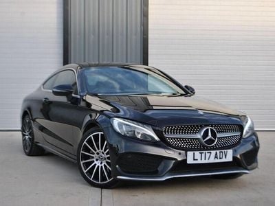 Black Used 2017 Mercedes C220 AMG line Coupe | £12,462 (Fair price)
