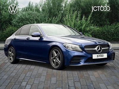 Used Mercedes C300 AMG Line Premium 241 HP (177 kW) 2019 Blue Sedan