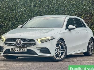 Used Mercedes A200 AMG line 163 HP (119 kW) 2020 White Hatchback