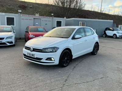 Begagnad VW Polo SE 65 HK (47 kW) 2018 Vit Halvkombi