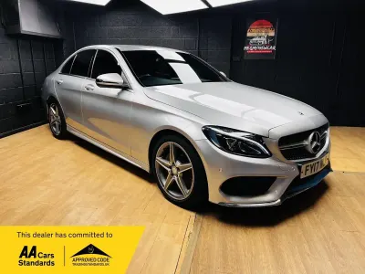 Używany Mercedes C220 AMG line 2017 Srebrny Sedan/Limuzyna