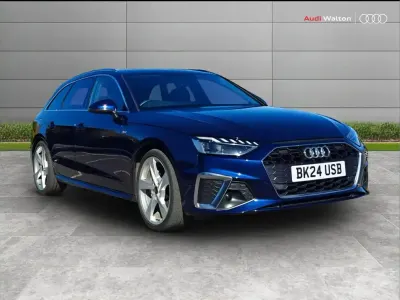 Used Audi A4 S-Line 200 HP (147 kW) 2024 Blue Estate