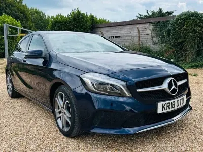 Used Mercedes A180 Sport Edition 120 HP (88 kW) 2018 Blue Hatchback