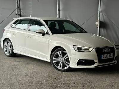 Used Audi A3 Sportback S-Line 2013 White Hatchback