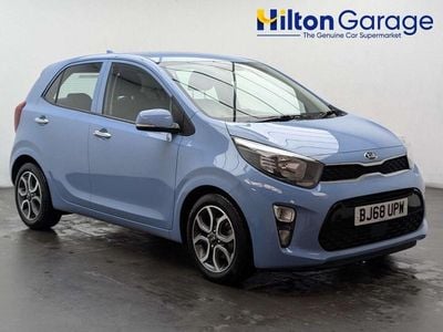 Used Kia Picanto 83 HP (61 kW) 2018 Blue Hatchback