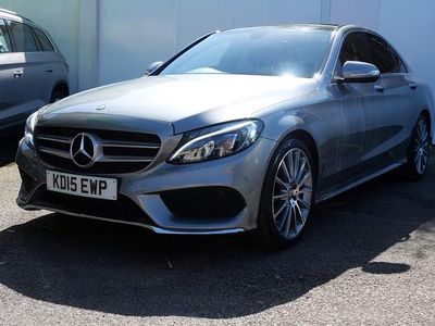 Used Mercedes C220 AMG Line Premium 2015 Silver Sedan