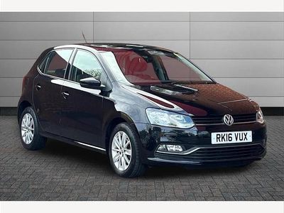 Used VW Polo SE 90 HP (66 kW) 2016 Black Hatchback