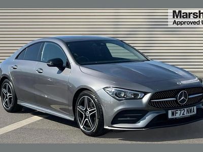 Begagnad Mercedes CLA200 AMG Line Premium 161 HK (118 kW) 2022 Grå Sportkupé