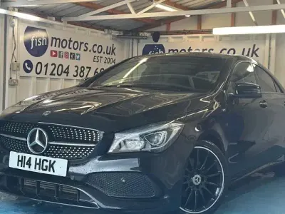 Used Mercedes CLA200 AMG line 156 HP (114 kW) 2018 Black Coupe