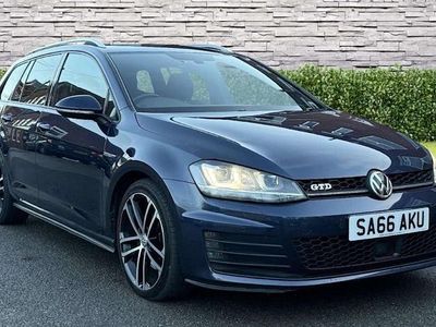 Used VW Golf VII GTD 188 HP (138 kW) 2016 Blue Estate