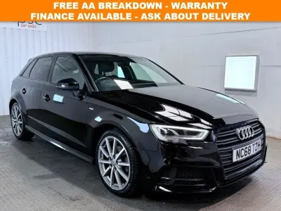 Used Audi A3 Sportback Black Edition 150 HP (110 kW) 2019 Black Hatchback
