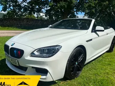 Used BMW 640 Cabriolet M Sport 313 HP (230 kW) 2012 Alpine white Cabriolet
