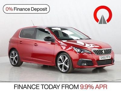 Used Peugeot 308 GT-line 130 HP (95 kW) 2019 Red Hatchback