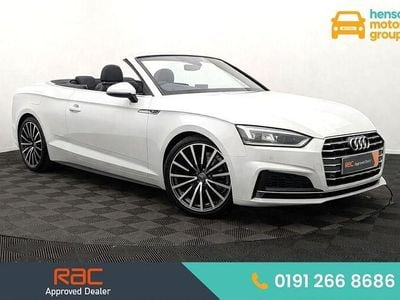 Used Audi A5 Cabriolet S-Line 190 HP (139 kW) 2018 White Cabriolet
