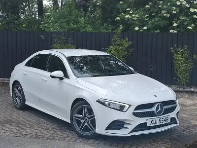 Used Mercedes A200 AMG line 163 HP (119 kW) 2019 White Coupe
