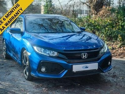 Blue Used 2018 Honda Civic SR Hatchback | £11,395 (Fair price)