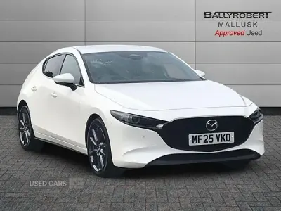Used Mazda 3 Exclusive-Line 140 HP (102 kW) 2025 White Hatchback