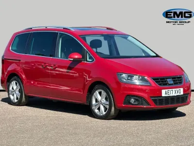 Usado Seat Alhambra SE 184 HP (135 kW) 2017 Vermelho Monovolume