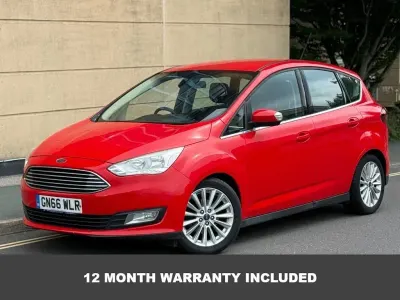 Used Ford C-MAX Titanium 125 HP (91 kW) 2016 Red MPV