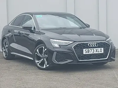 Used Audi A3 S-Line 110 HP (80 kW) 2023 Black Sedan
