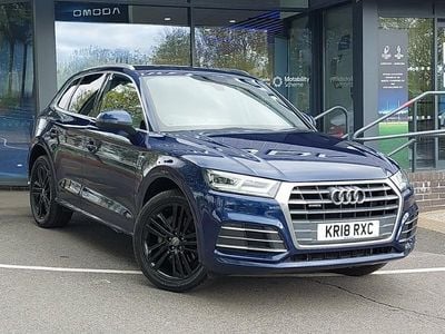 Used Audi Q5 S-Line 190 HP (139 kW) 2018 Blue SUV