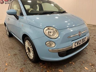 Used Fiat 500 Lounge 69 HP (50 kW) 2012 Blue Hatchback
