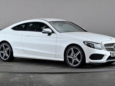 Used Mercedes C200 AMG line 184 HP (135 kW) 2017 White Coupe