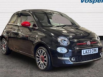 Used Fiat 500C Red 68 HP (50 kW) 2023 Black Cabriolet