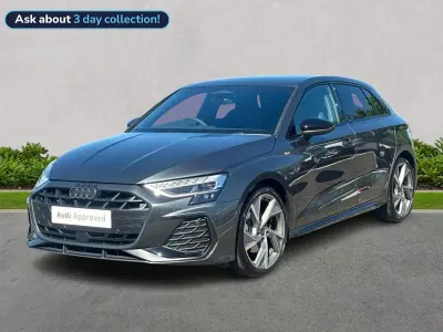 Ny Audi A3 Black Edition 147 HK (108 kW) 2026 Grå Halvkombi
