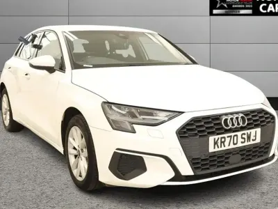 Used Audi A3 Comfort 110 HP (80 kW) 2020 White Sedan