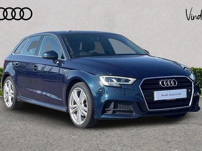 Used Audi A3 S-Line 147 HP (108 kW) 2019 Blue Sedan