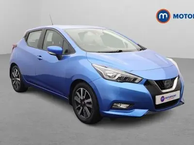 Used Nissan Micra Acenta 71 HP (52 kW) 2019 Blue Hatchback