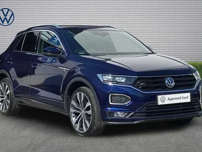 Used VW T-Roc R-line 150 HP (110 kW) 2019 Blue SUV