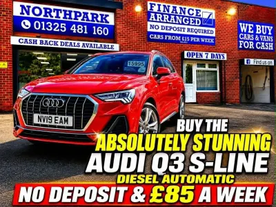 Used Audi Q3 S-Line 190 HP (139 kW) 2019 Red SUV