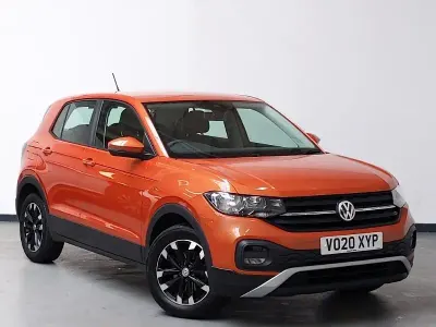 Usado VW T-Cross S 95 HP (69 kW) 2020 Laranja SUV