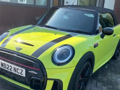 Used Mini John Cooper Works Cabriolet Comfort 231 HP (169 kW) 2022 Yellow Cabriolet