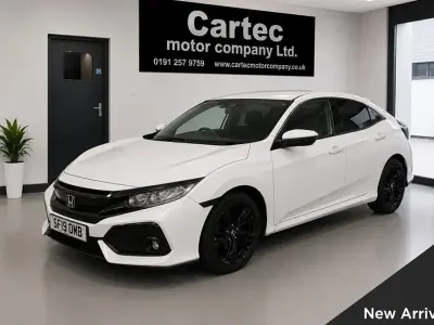 Used Honda Civic SR 126 HP (92 kW) 2019 White Hatchback