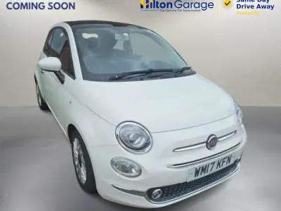 Used Fiat 500 Lounge 69 HP (50 kW) 2017 White Hatchback