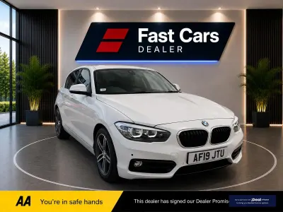 Used BMW 118 Sport Line 136 HP (100 kW) 2018 White Hatchback