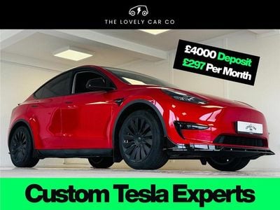 Used Tesla Model Y Long Range AWD 378 kW (514 HP) 2022 Red SUV