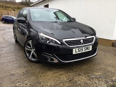 Used Peugeot 308 GT-line 115 HP (84 kW) 2015 Black Hatchback